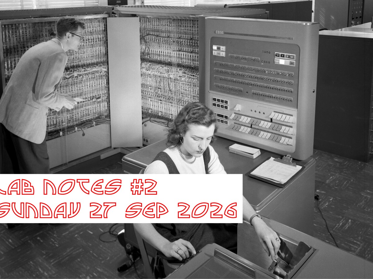 Serious coding with LLMs. Lab notes 2026-09-27: Codex succeeds, Claude reviews the&nbsp;result.